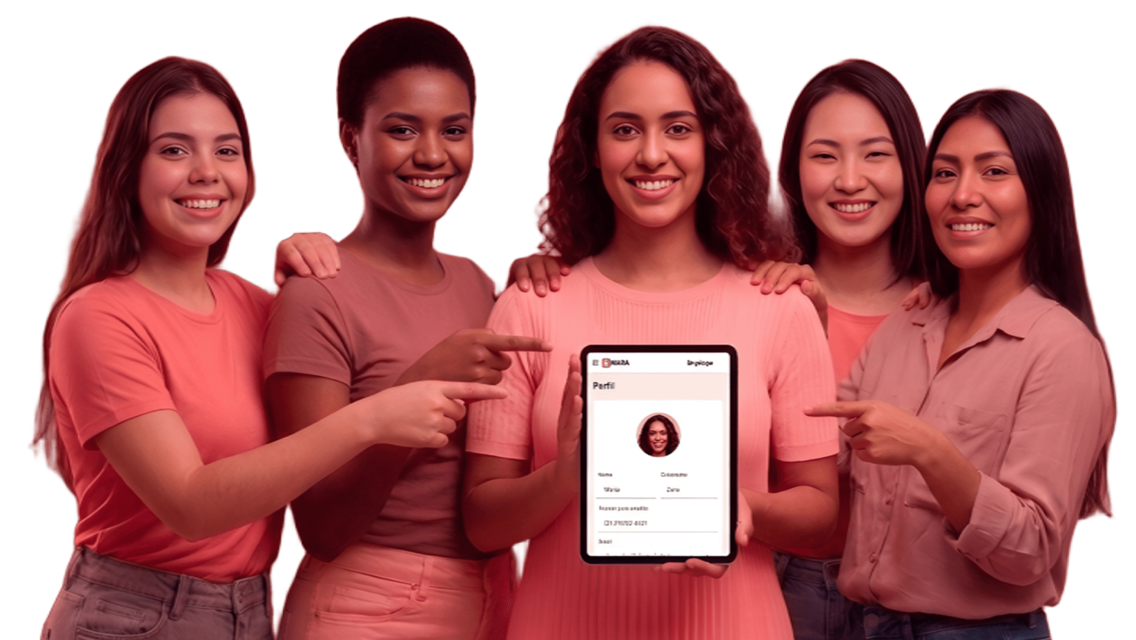 Mulheres conectadas ao Sara Emprega